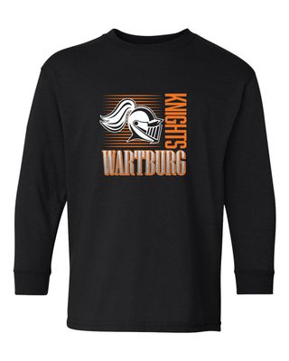 Youth black tee LS