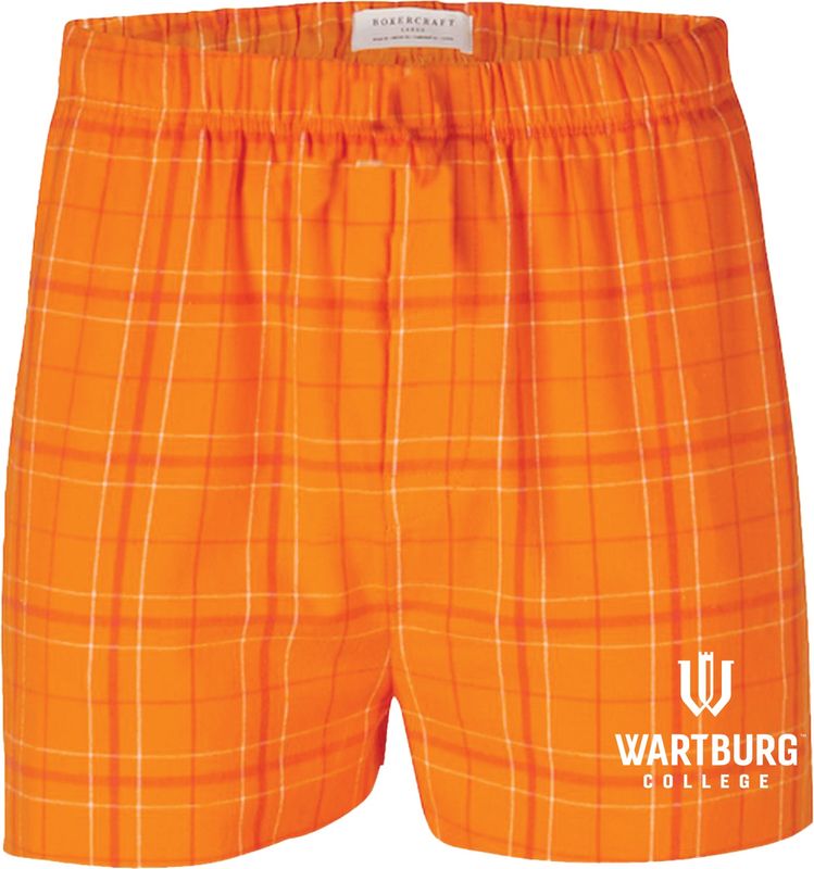 CH Orange Flannel Boxer Shorts