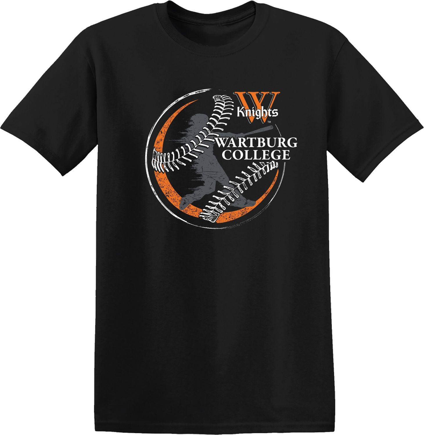 W Knights Wartburg College Baseball Tee