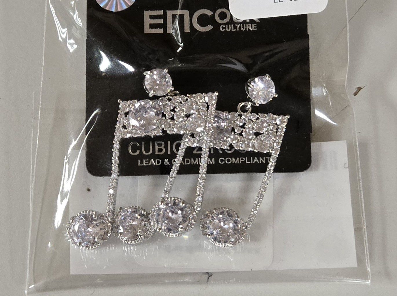 Music Notes Dangle Earrings