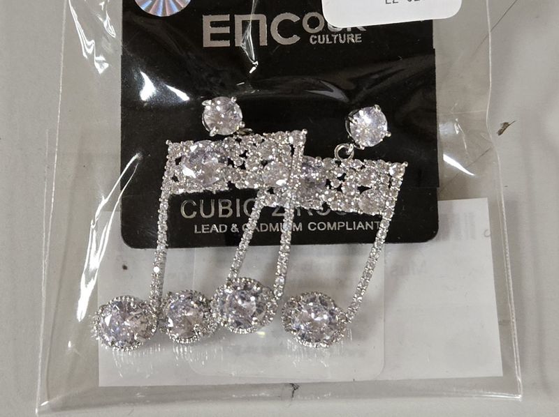 Music Notes Dangle Earrings