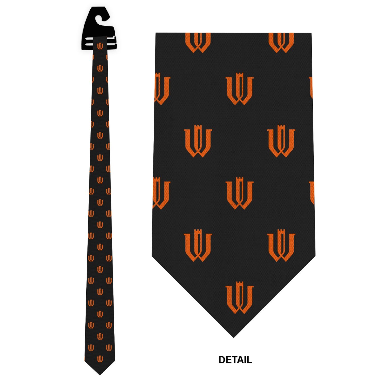 Monogram W tie
