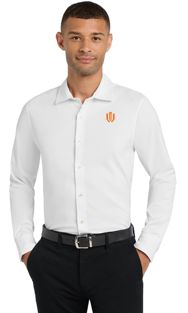 Men&#39;s City Stretch White Dress Shirt