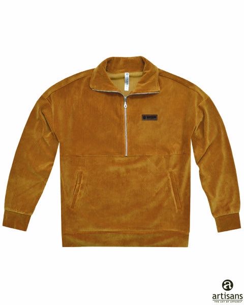 Carly corded 1/2 zip