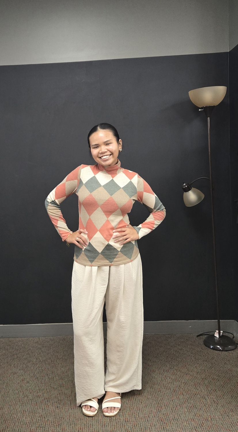 Moe &amp; Arrow 22nd Argyle Top