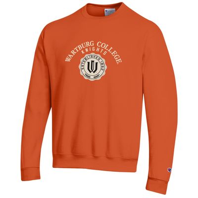 Champion&#39;s Powerblend Fleece Crew in Orange
