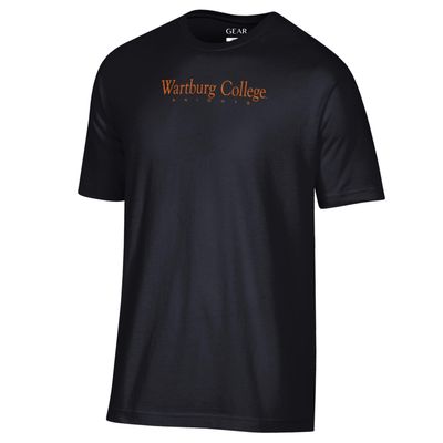 Straight Wartburg College Soft Black Tee