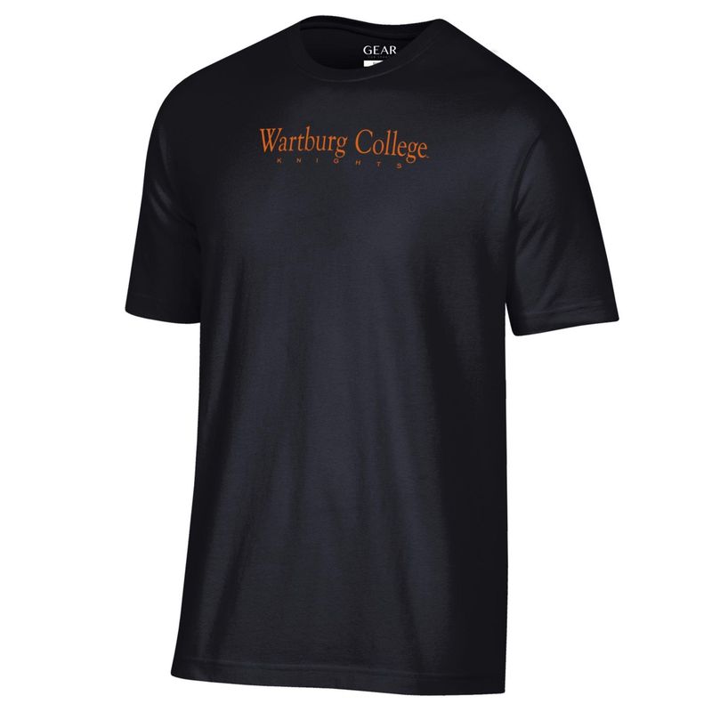 Straight Wartburg College Soft Black Tee