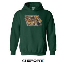 Iowa Camo Pullover Hood