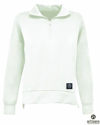Cora 1/4 zip Monogram Logo