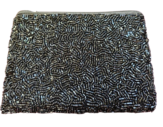 Beaded Zip Top Coin Bag