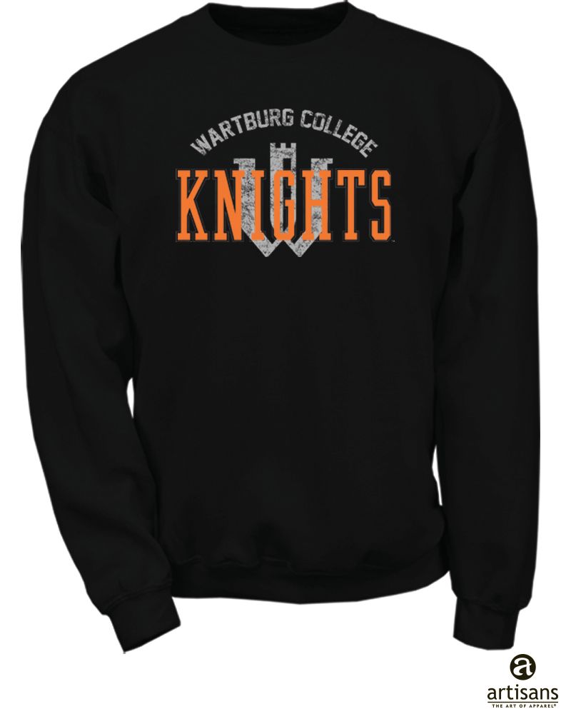 Artisan Black Crew - orange twill Knights