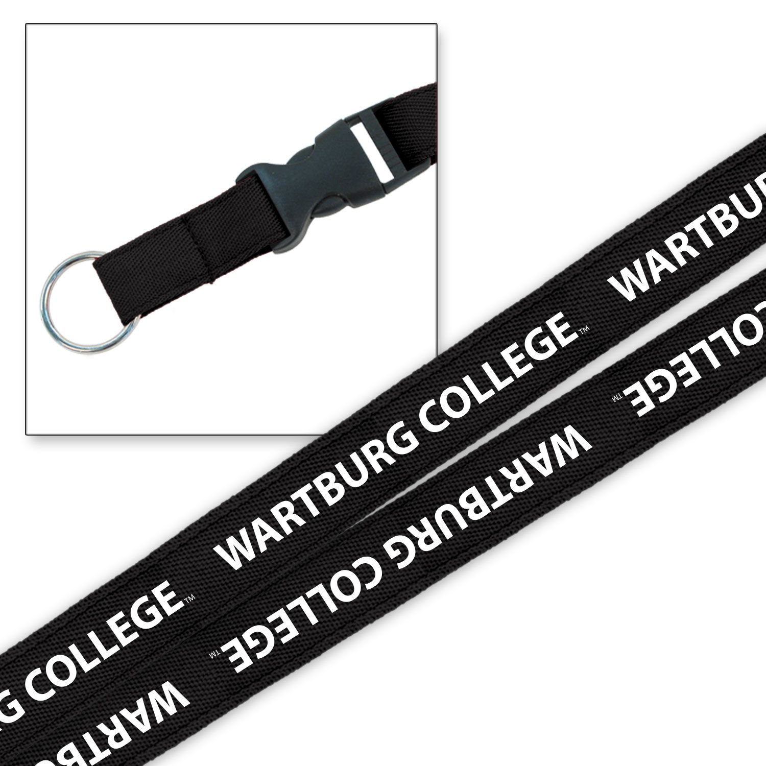 Breakaway Black Lanyard