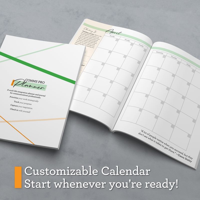 Amazon Link to Alumni written Comms Pro Planner
