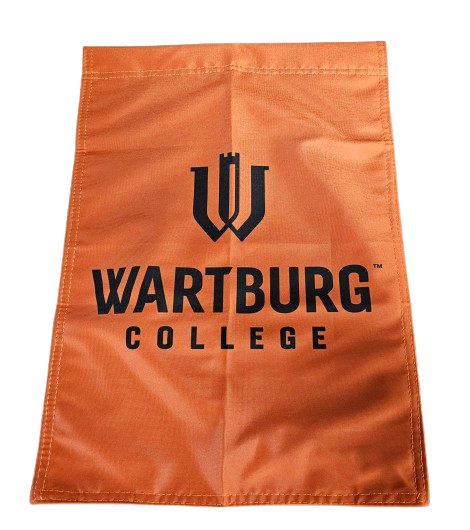 13x18" Orange w/black images garden banner