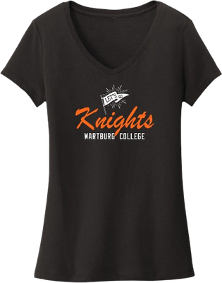 Let's Go Knights Ladies V-neck Tee