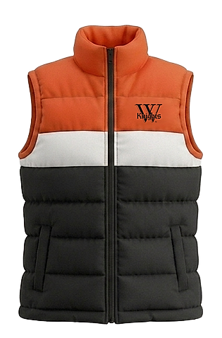 Women's Tricolor Puff Vest