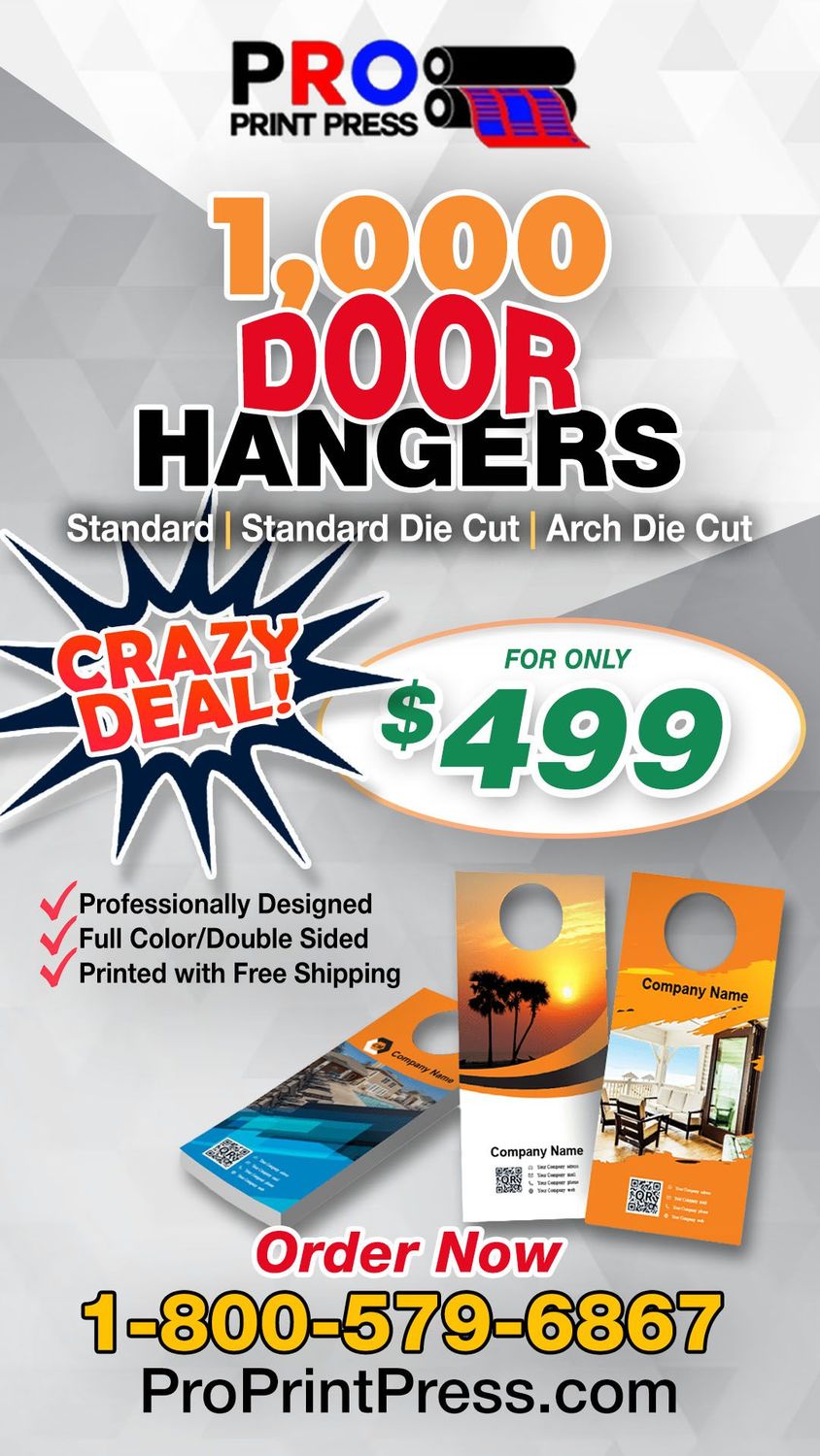 1000 Door Hangers