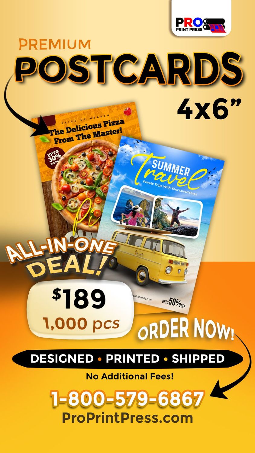 Premium  Post Cards 1000pcs 4x6