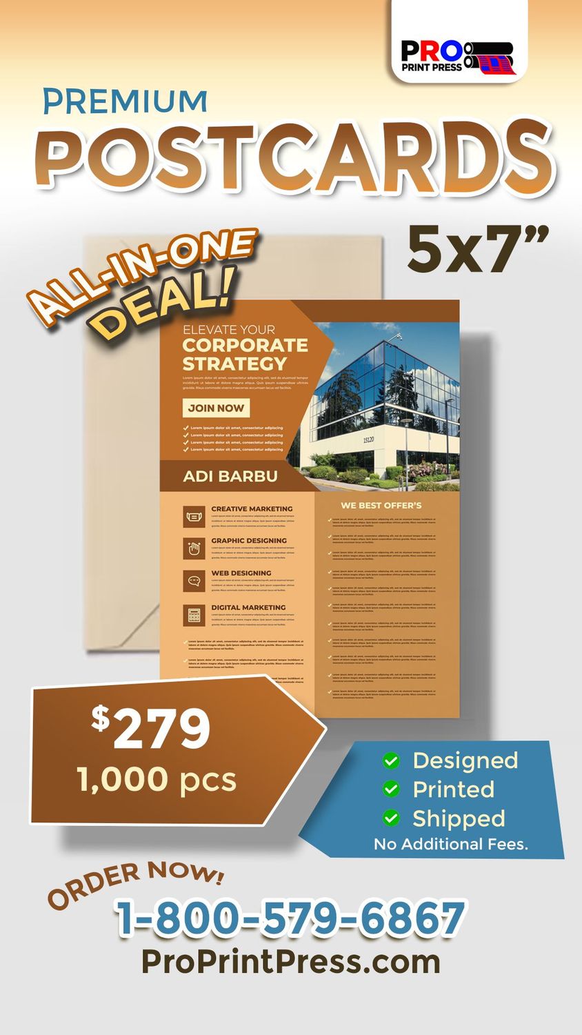 Premium Post Cards 1000pcs  5x7