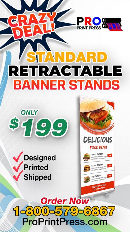 Standard Retractable Banner Stands 33 x 80 Standard Retractable Banner Stands 33 x 80