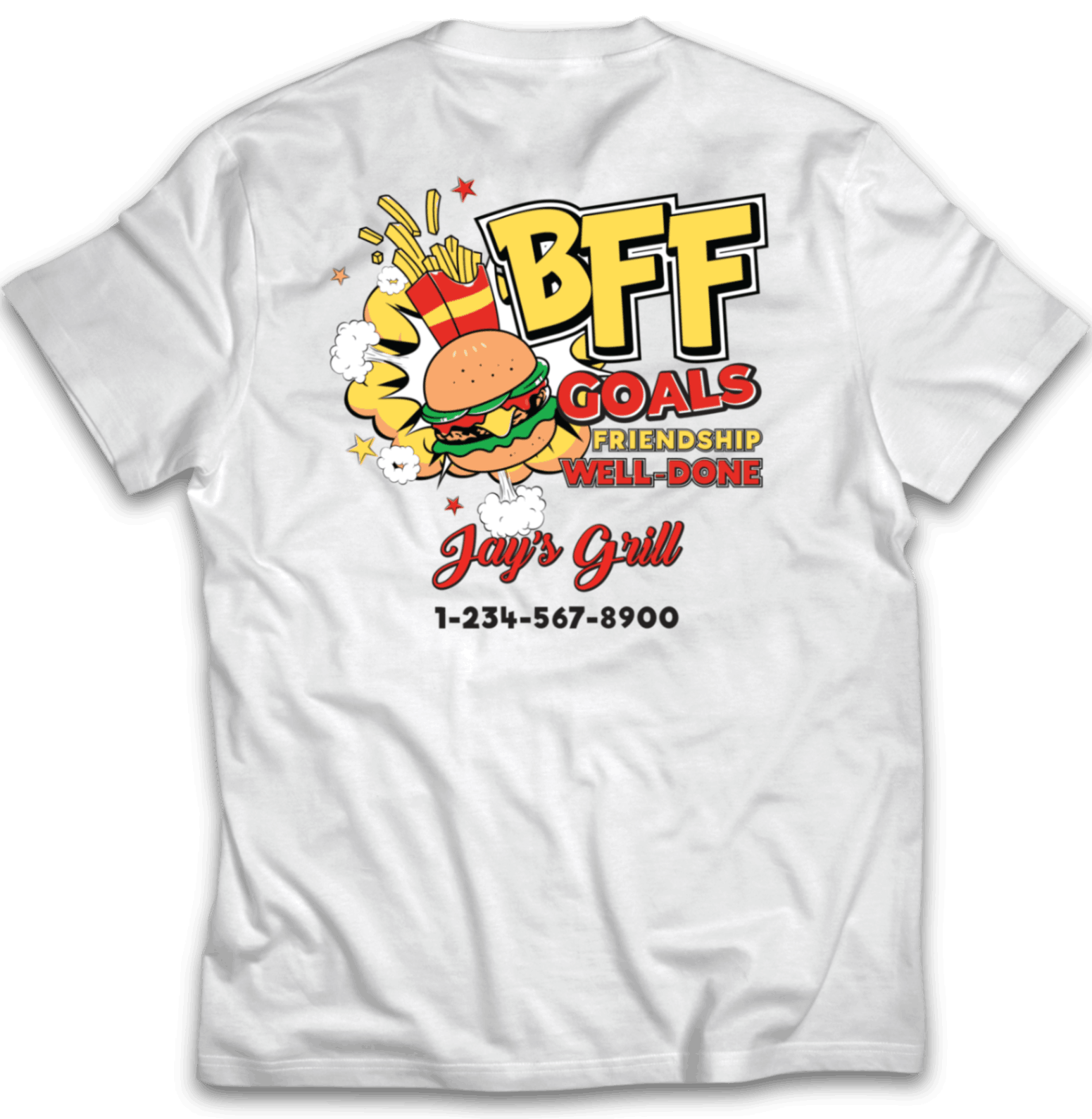 Burgers & Fries T-Shirt AB Templates 3