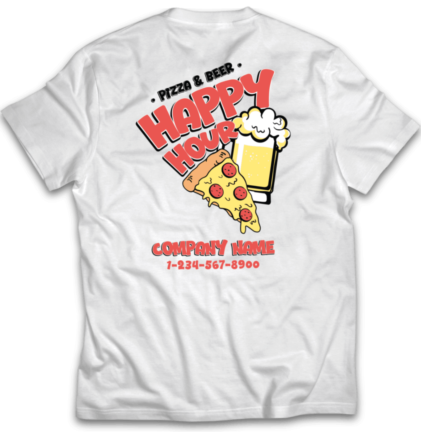 Pizza & Beer T-Shirt AB Templates 6