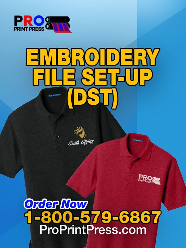 Embroidery File Set-up (DST)