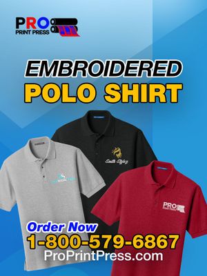 Embroidered Polo Shirt