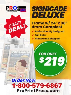 24 24" x 36" Signicade Delux Sidewalk Sign