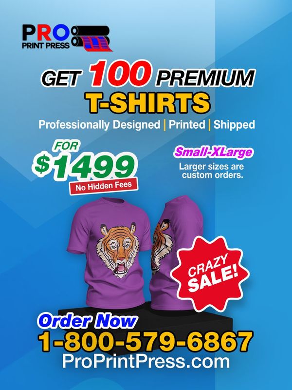 100 Premium T-shirts