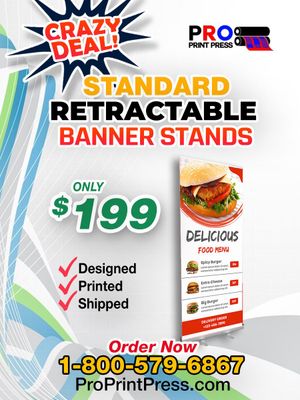 Standard Retractable Banner Stands 33 x 80 Standard Retractable Banner Stands 33 x 80