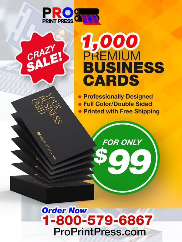 1000 Premium Business Cards
