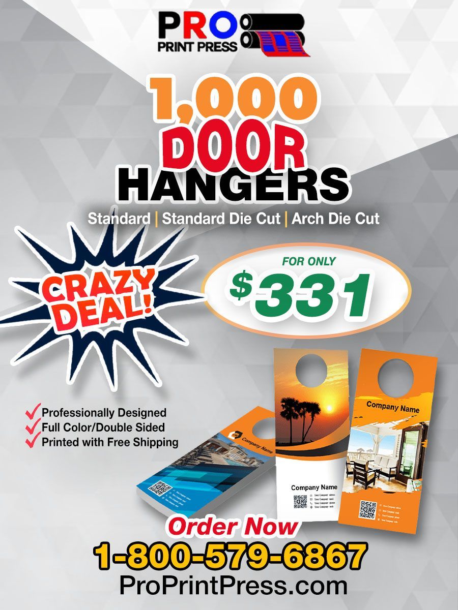 1000 Door Hangers