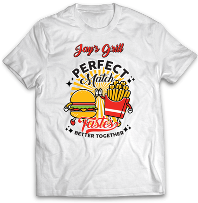 Burgers & Fries T-Shirt AB Templates 1