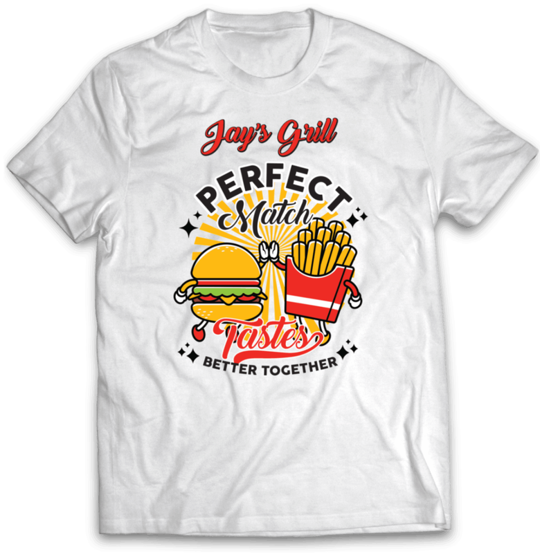 Burgers & Fries T-Shirt AB Templates 1
