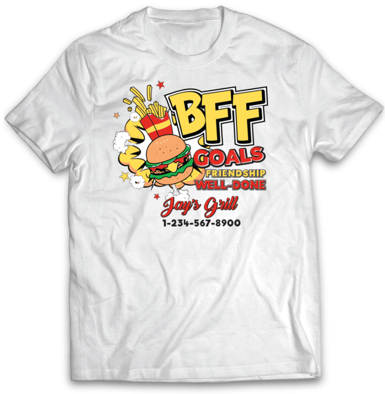 Burgers & Fries T-Shirt AB Templates 3