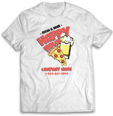 Pizza & Beer T-Shirt AB Templates 6