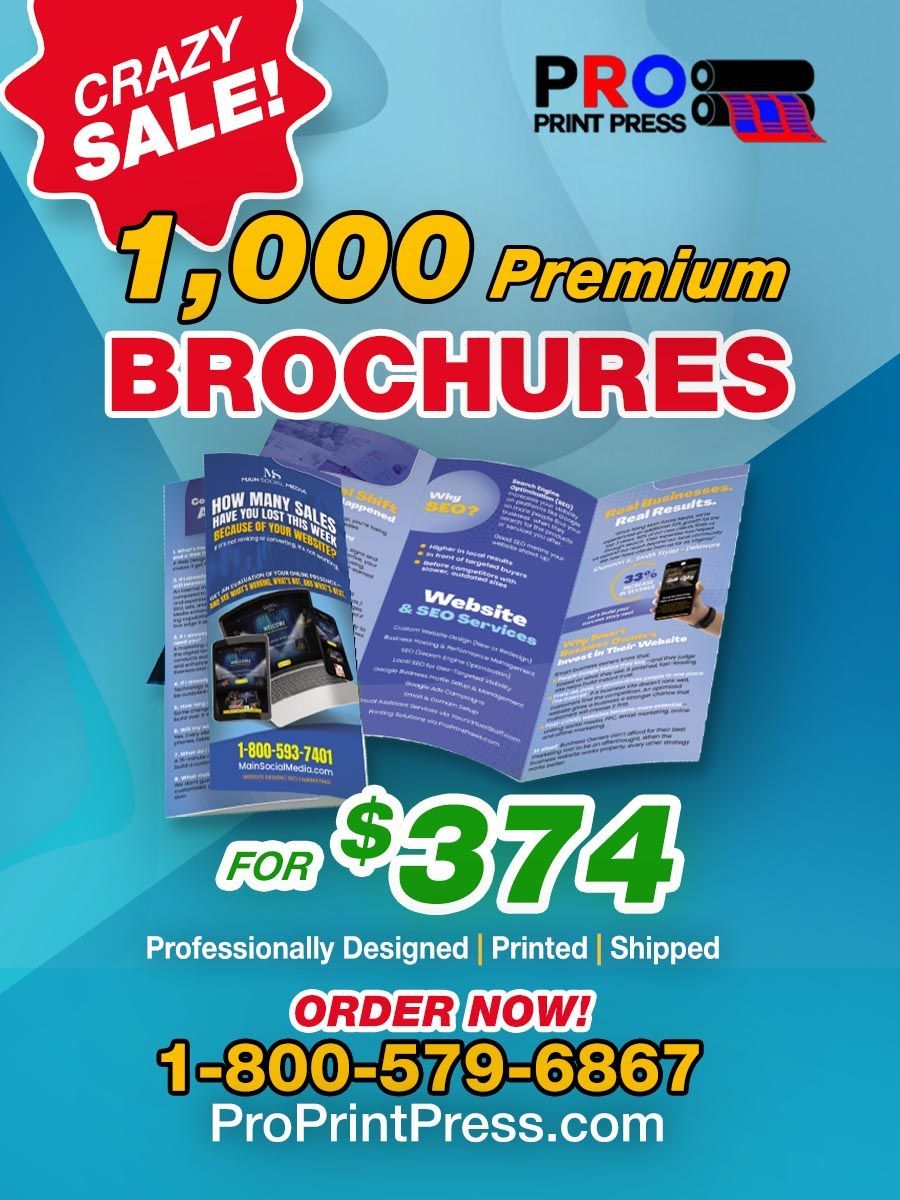 1000 Premium Brochures