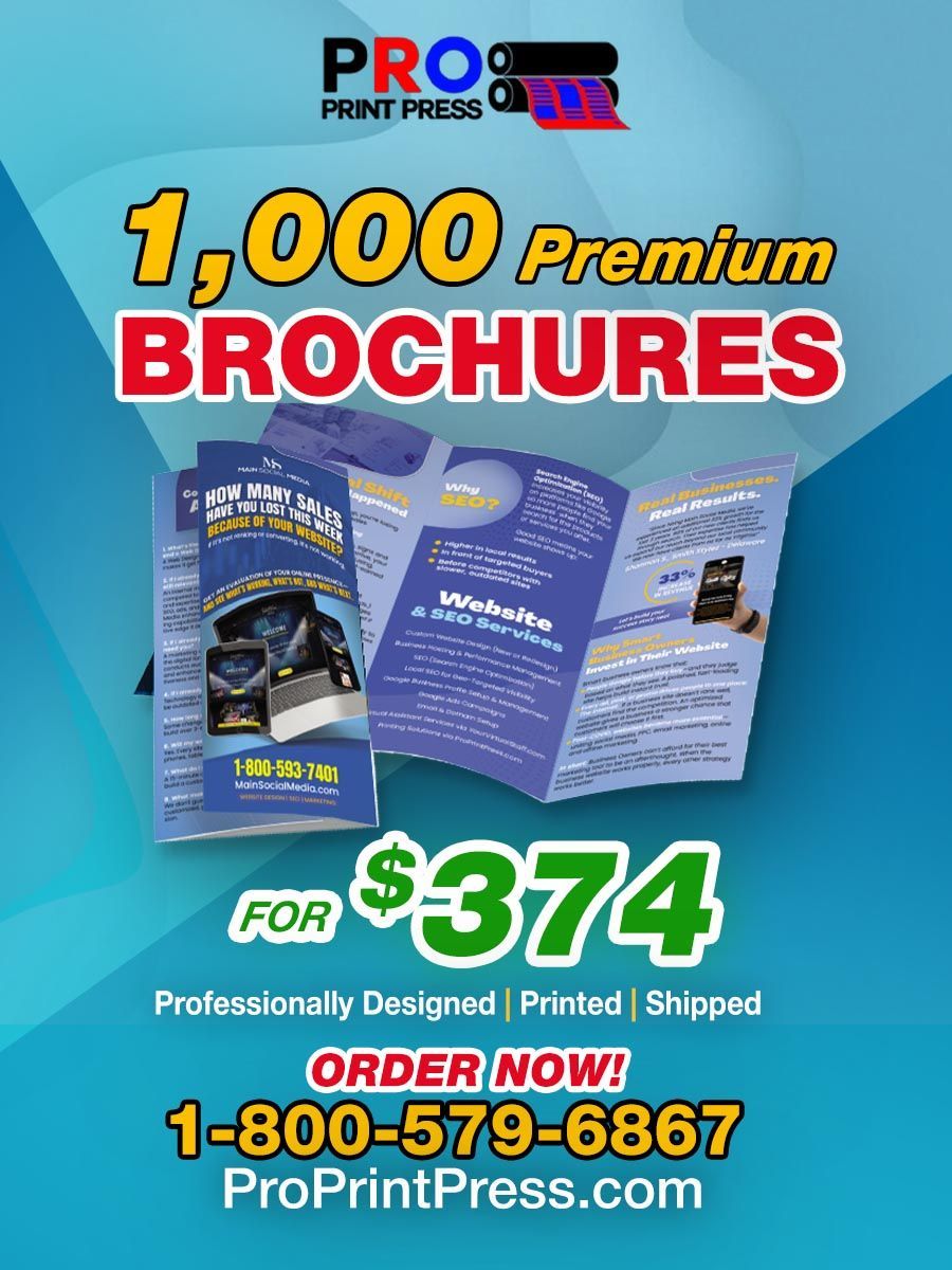 1000 Premium Brochures