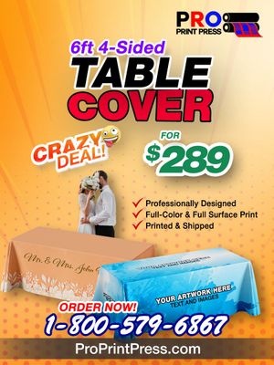 Table Cover 6Ft Table Cover 6Ft