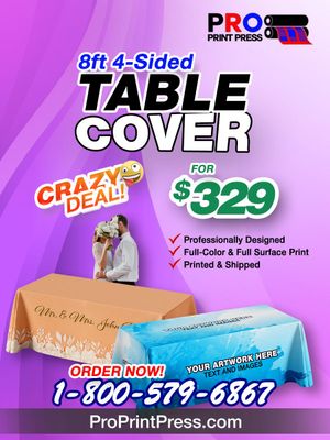 Table Cover 8Ft Table Cover 8Ft