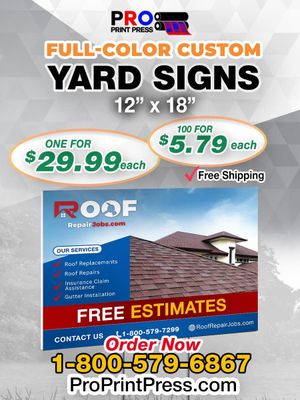 12"x18" Yard Sign