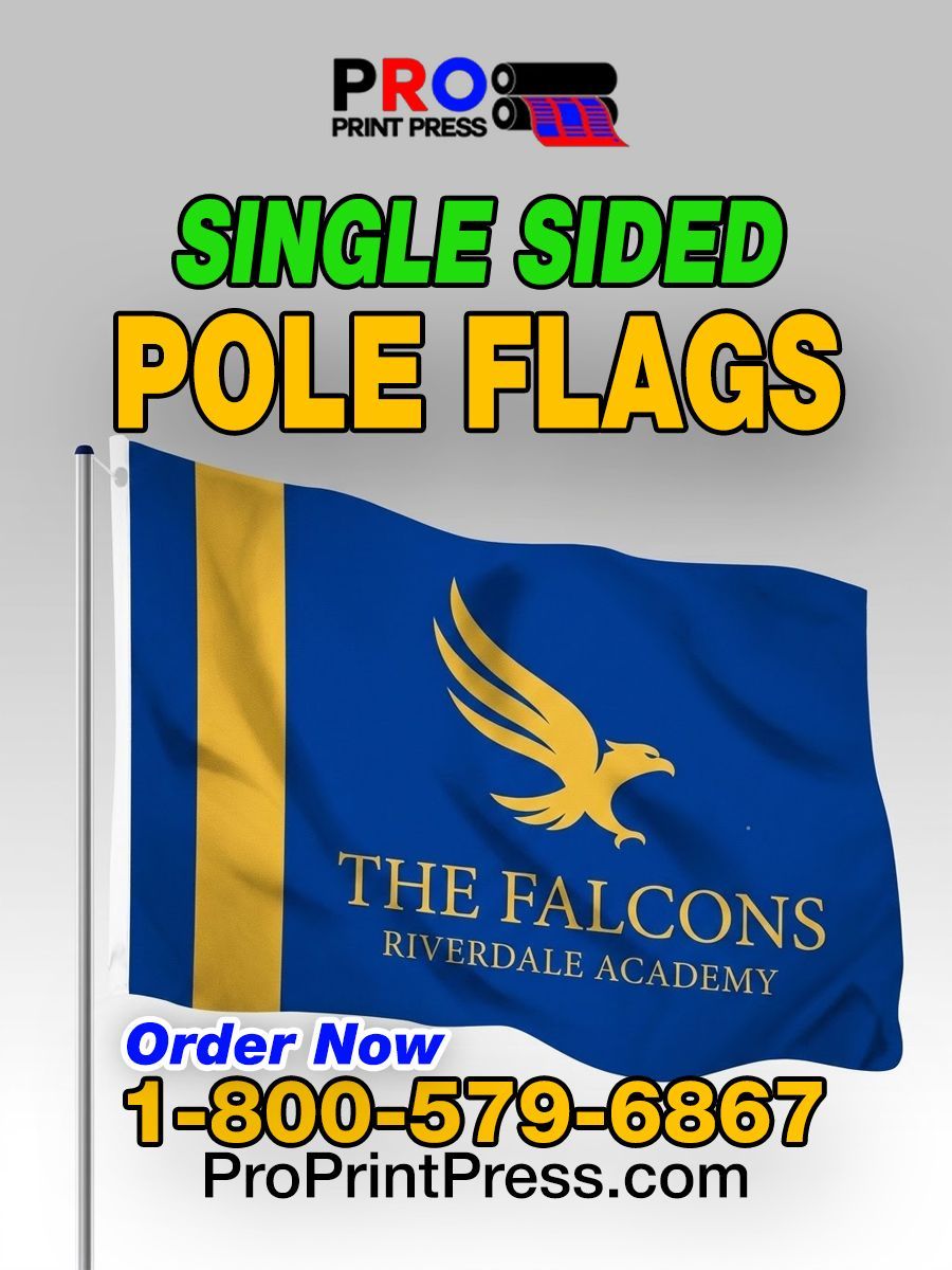 Single Sided Pole Flags