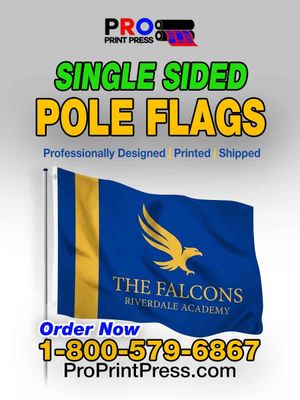Single Sided Pole Flags Single Sided Pole Flags