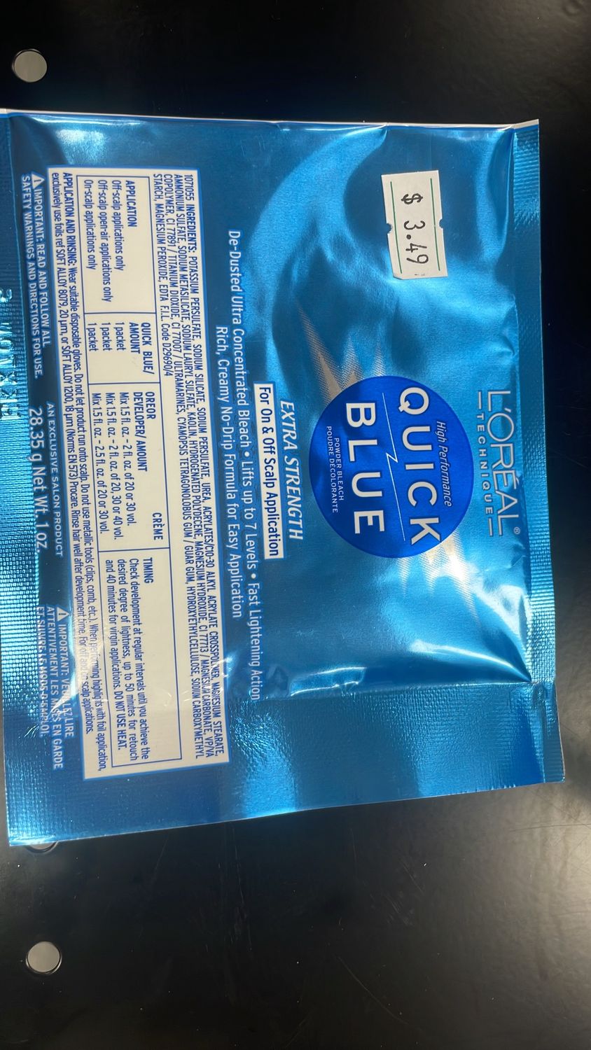 LOREAL QUICK BLUE PAC     DL 12