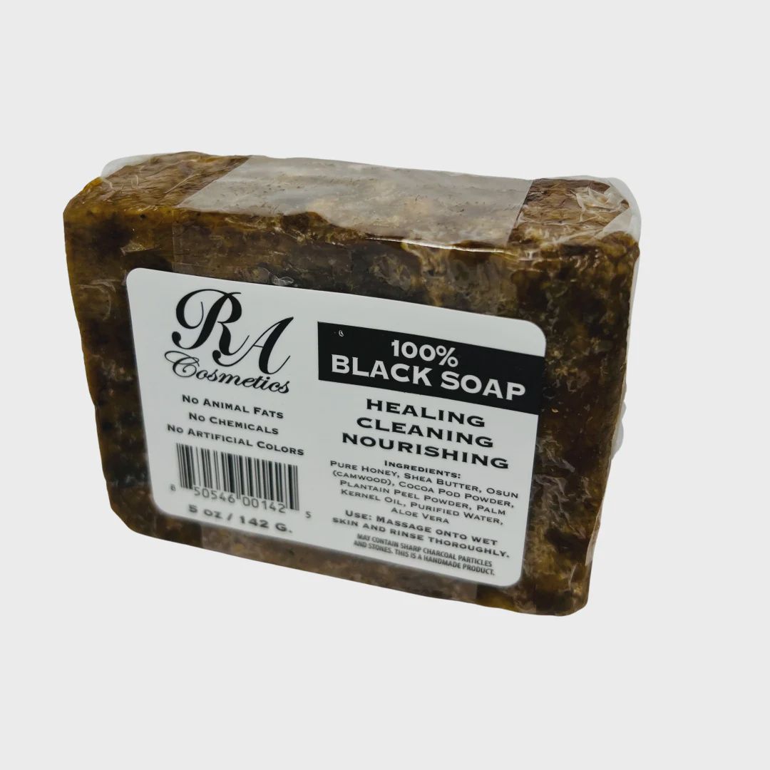 100% Black Soap w/Tumeric