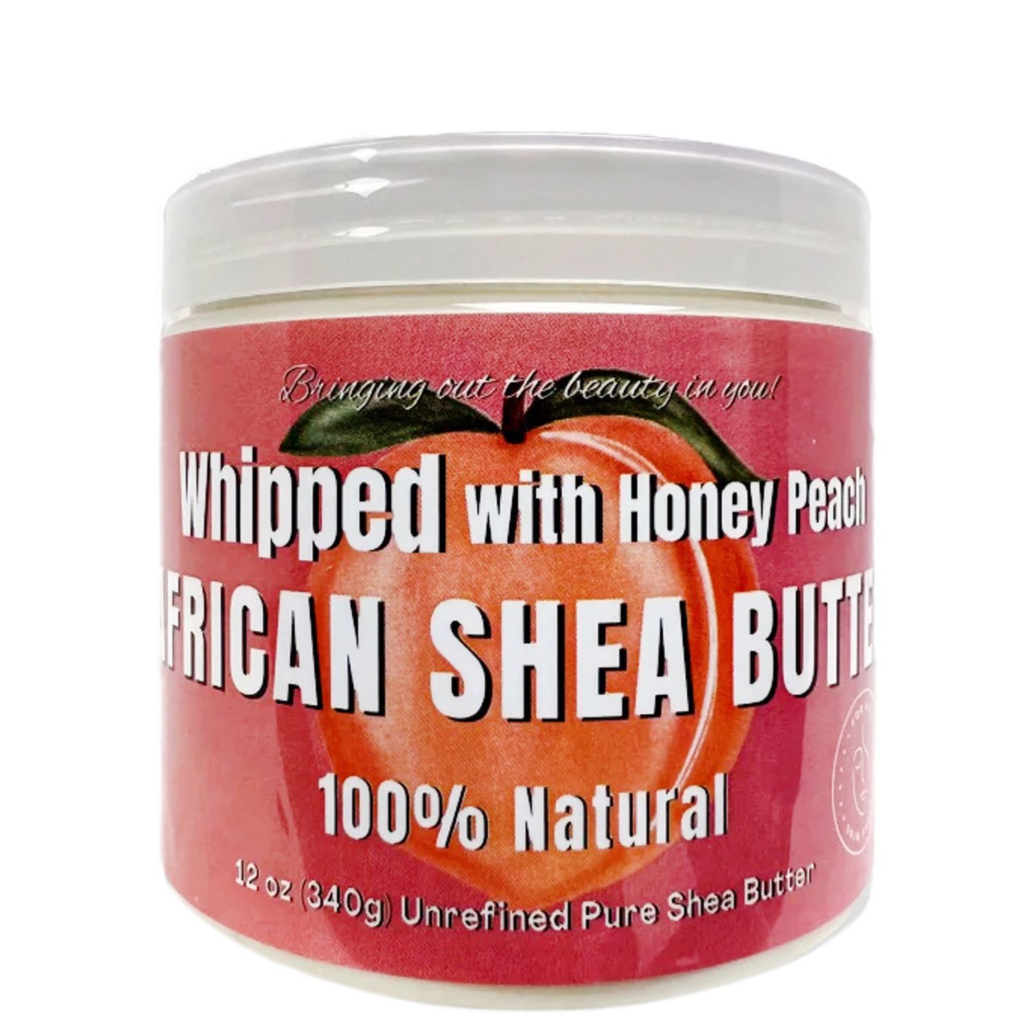 12 oz whipped shea butter, Fragrance: Honey peach