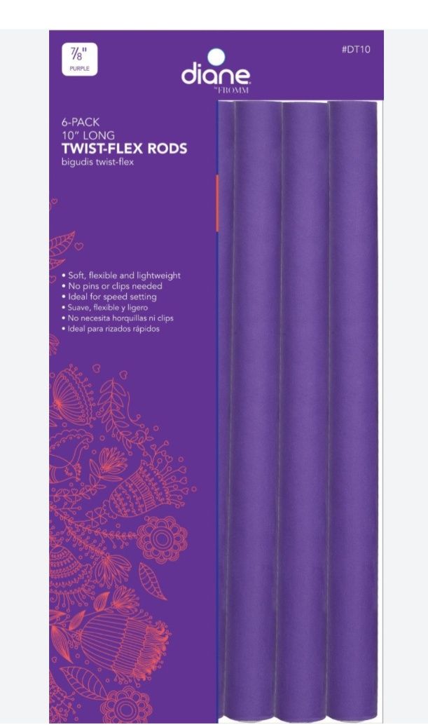 6-pack 10” x 7/8” Twist Flex Rods