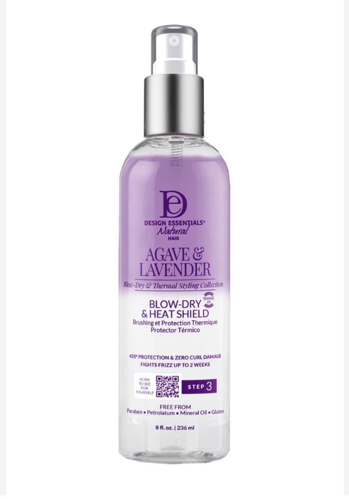 Agave/Lavender Blow dry/heat shield step 3